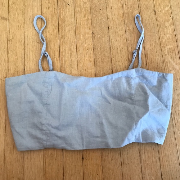 Brandy Melville Tops - NWT John Galt Brandy Melville pale blue crop top💙